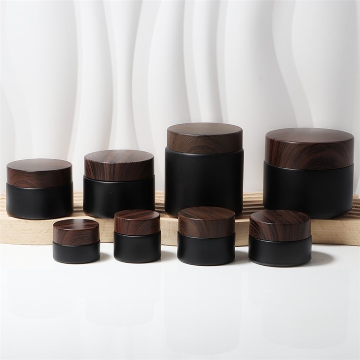 glass cosmetic jars with lids